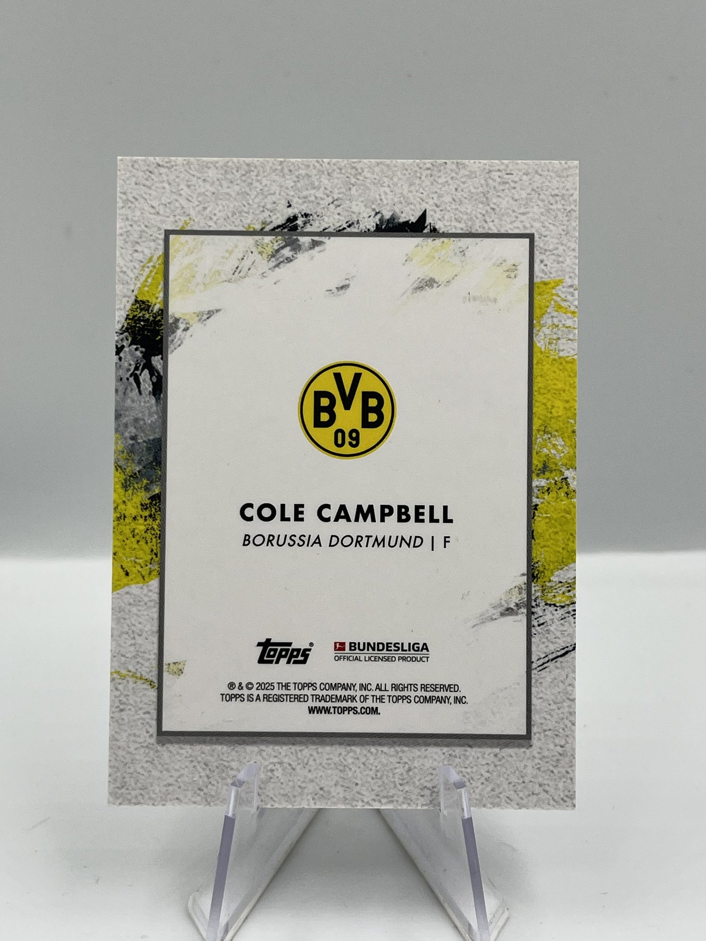 Topps Inception Bundesliga 24/25 Cole Campbell Borussia Dortmund Emerging Stars RC