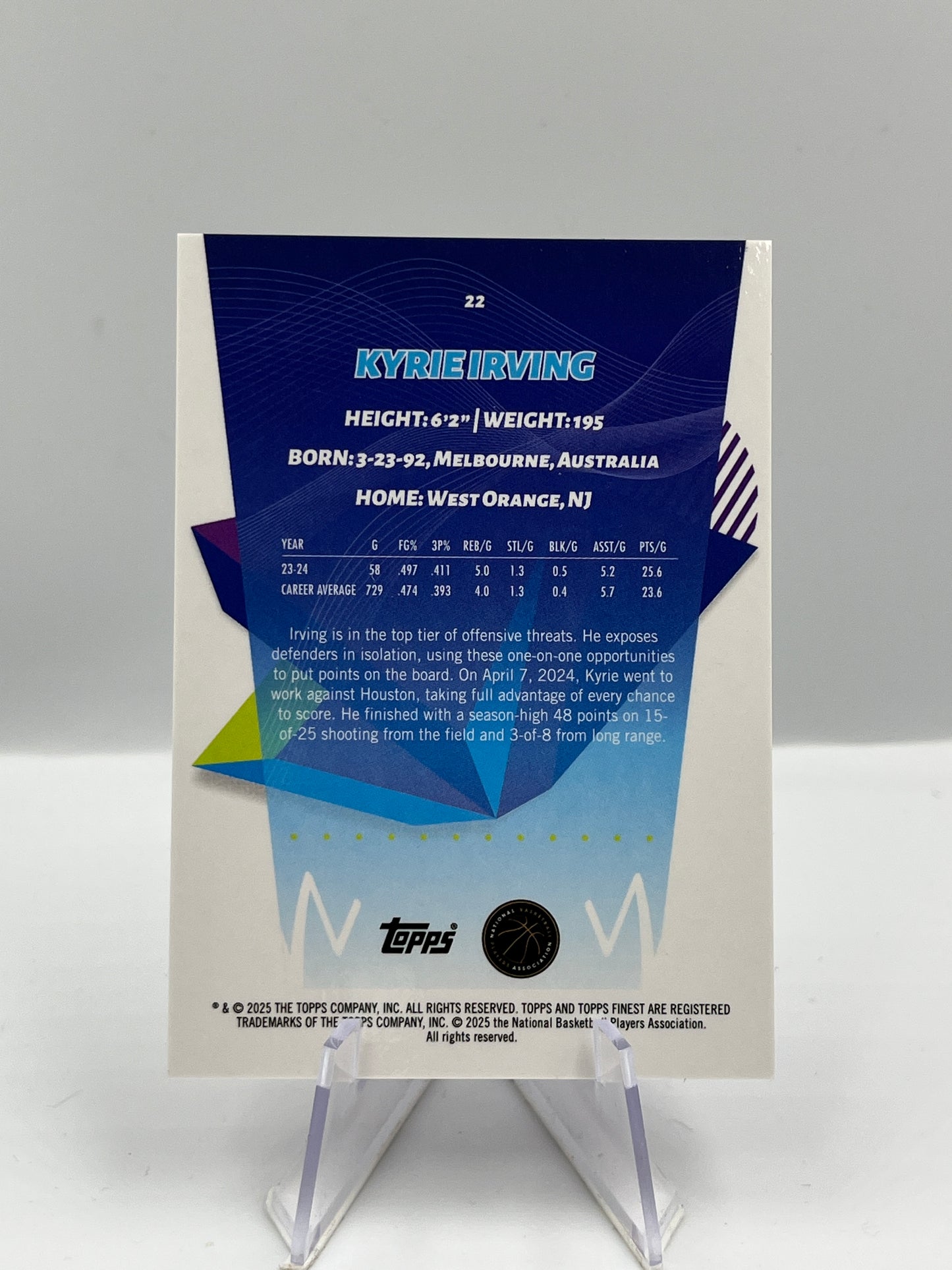 Kyrie Irving - Dallas Mavericks - 07/10 - #22