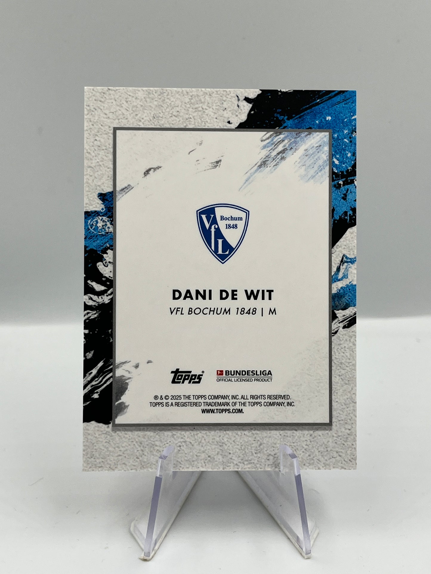 Topps Inception Bundesliga 24/25 Dani De Wit VFL Bochum Star Quality RC 10/25