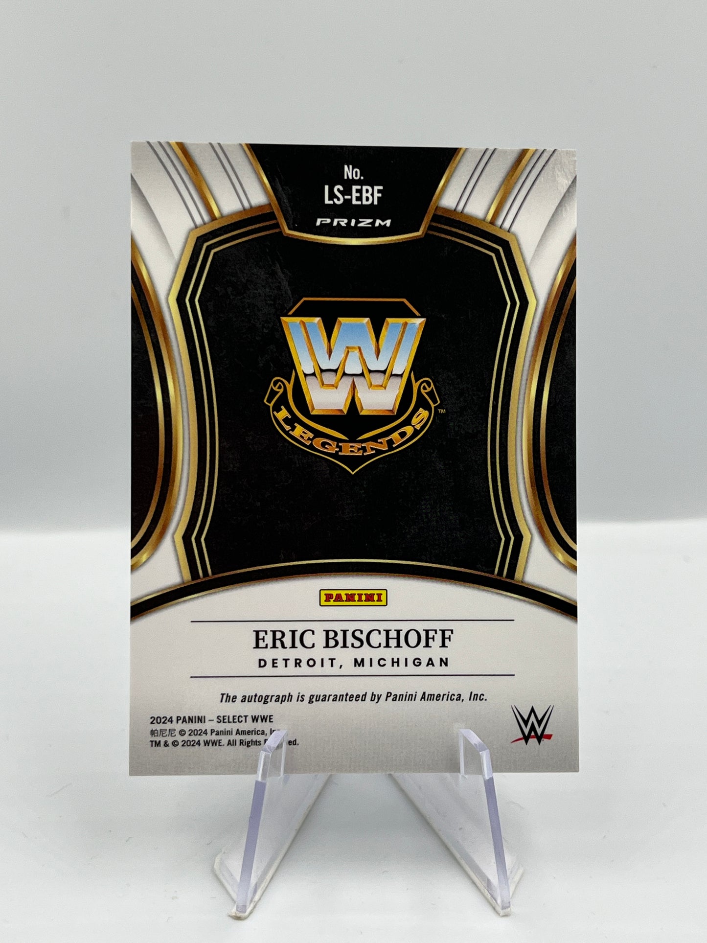 Eric Bischoff - Wave Red WWE Legends Autograph - #LS-EBF
