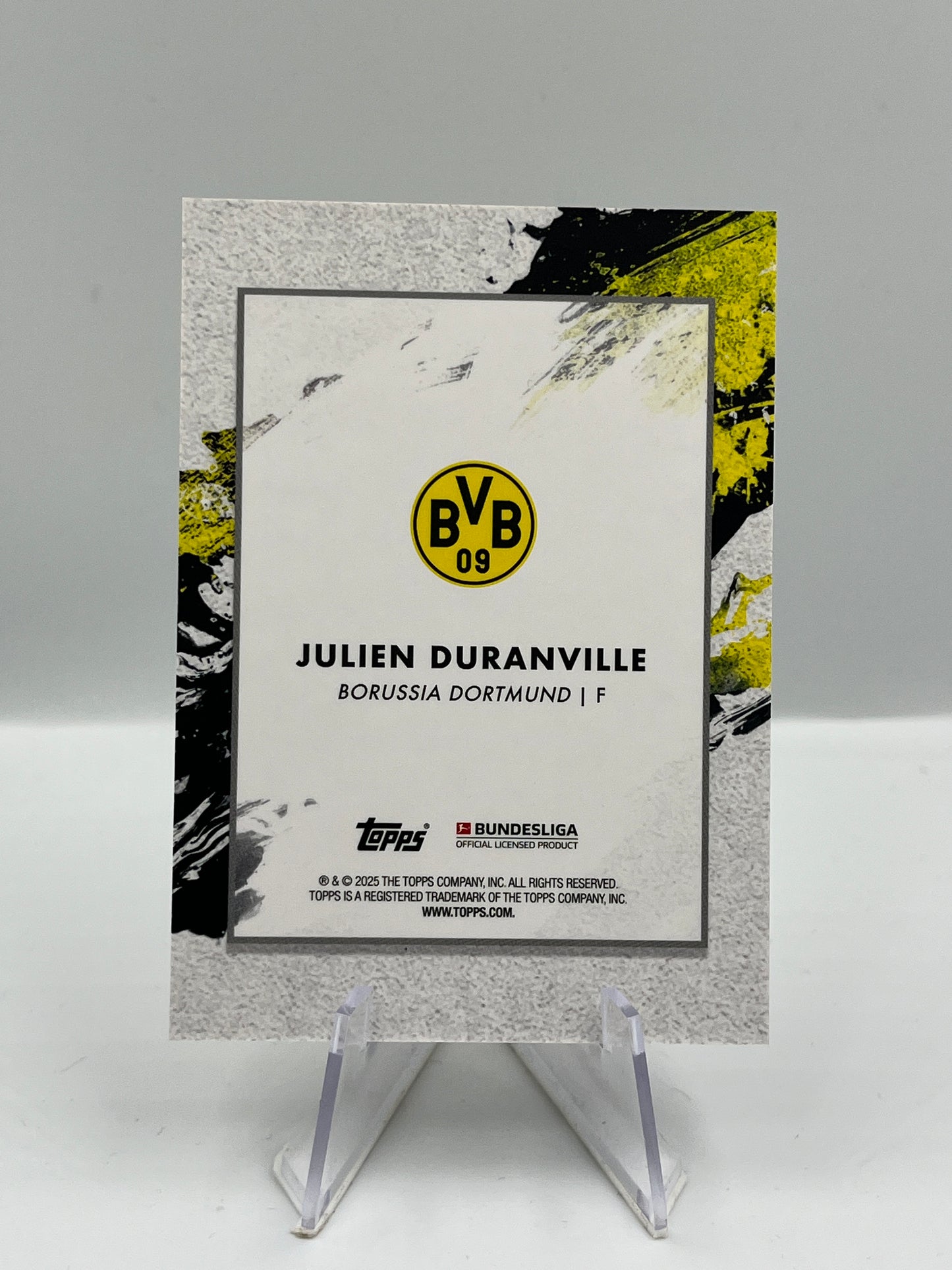 Topps Inception Bundesliga 24/25 Julien Duranville Borussia Dortmund Star Quality