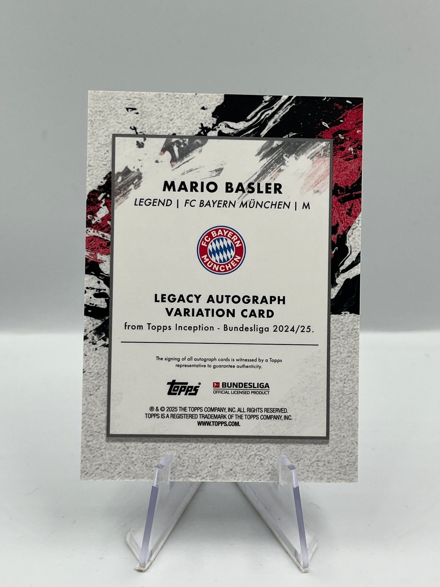 Topps Inception Bundesliga 24/25 Mario Basler Bayern München Autograph 05/10
