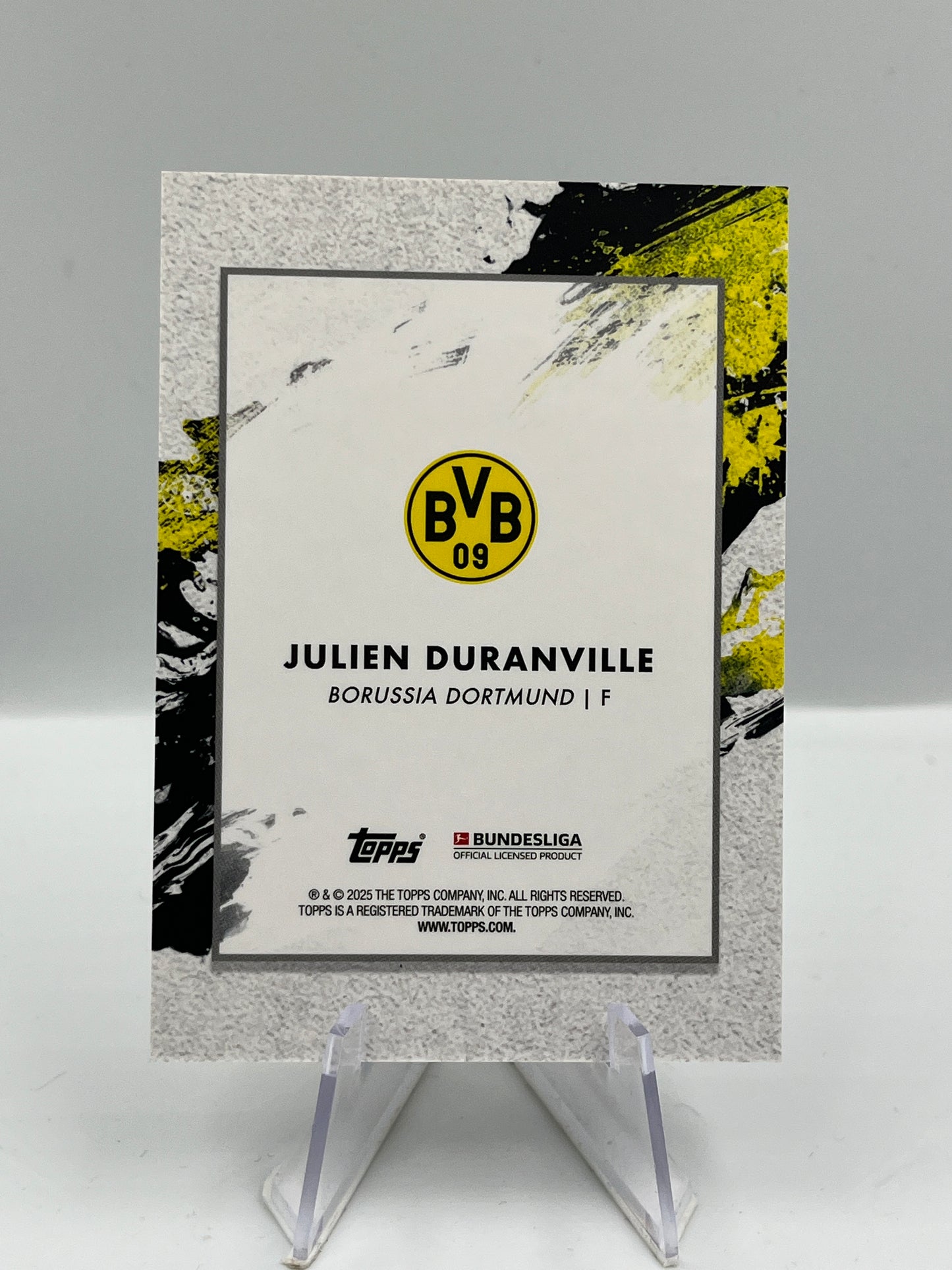 Topps Inception Bundesliga 24/25 Julien Duranville Borussia Dortmund Star Quality 04/49