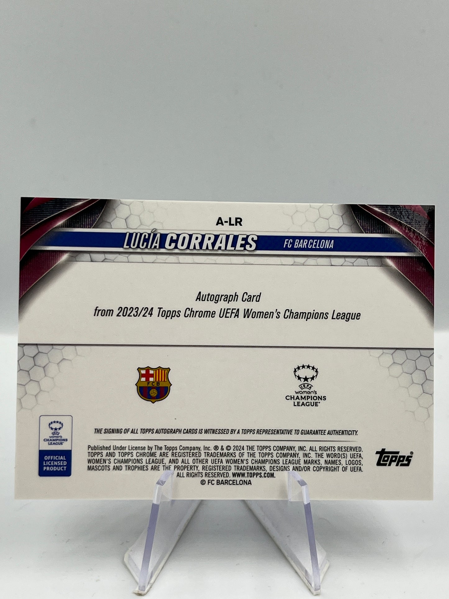 Lucia Corrales - Barcelona - Autograph - RC - #A-LR