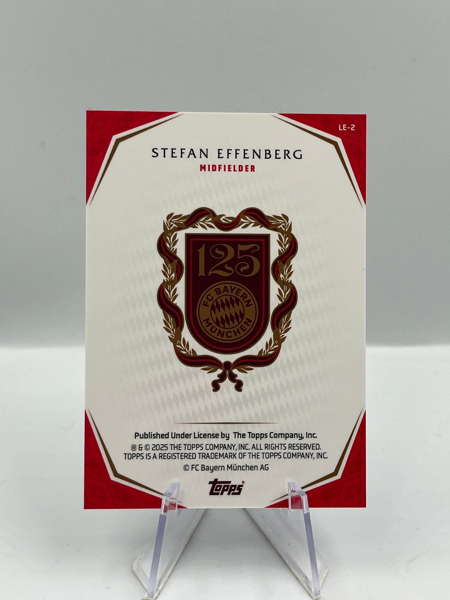 Topps 125 Jahre Bayern München Stefan Effenberg Legends 24/99 #LE-2