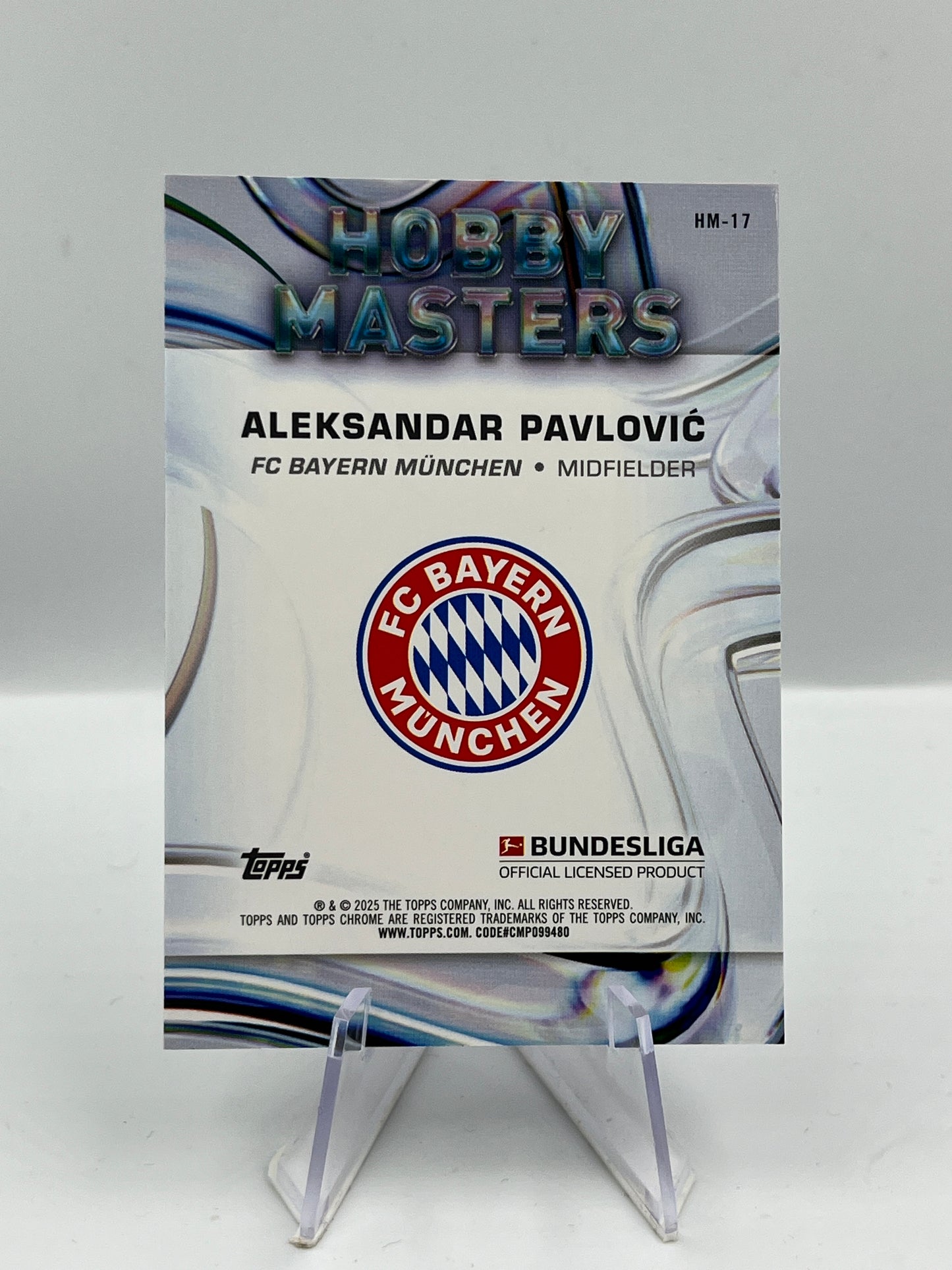 Topps Chrome BuLi 24/25 Aleksandar Pavlovic Bayern München Hobby Masters #HM-17