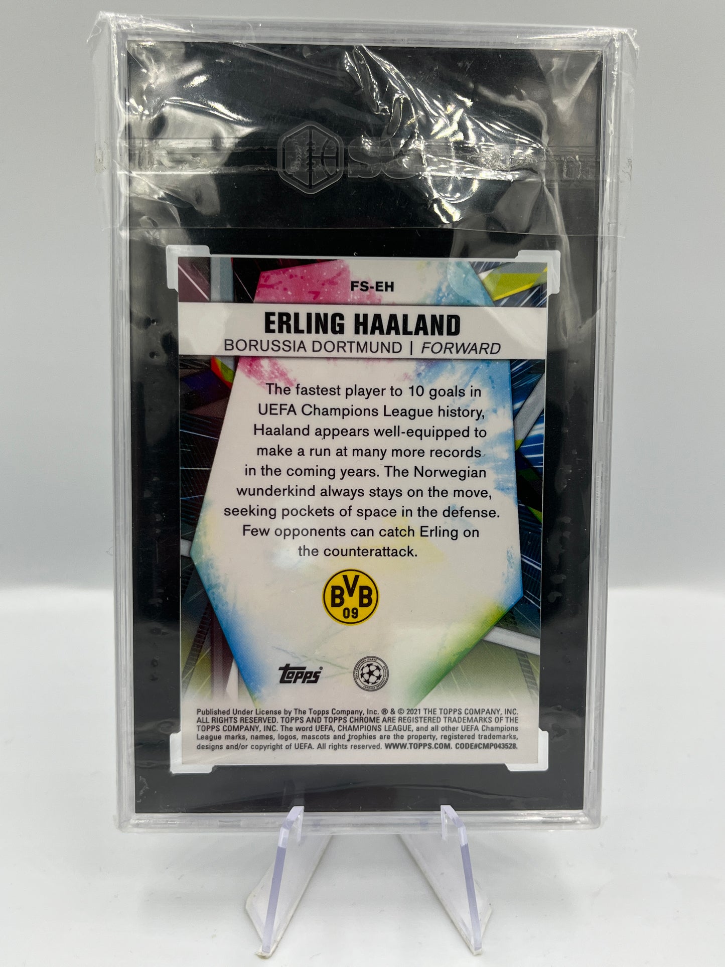 Topps Chrome UCC 20/21 Erling Haaland BVB Dortmund Future Stars SGC9.5 #FS-EH