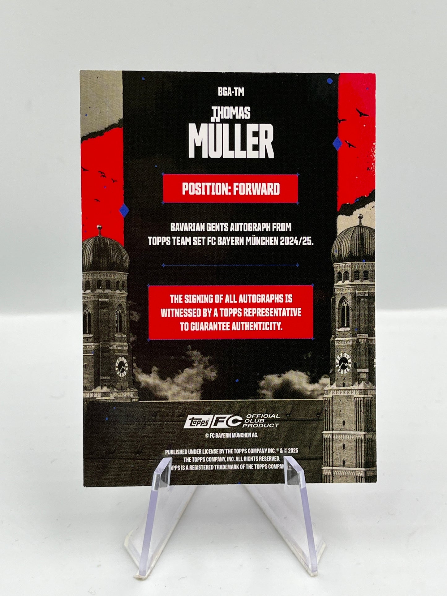 Topps Bayern 24/25 Thomas Müller Bavarian Gents Auto #BGA-TM