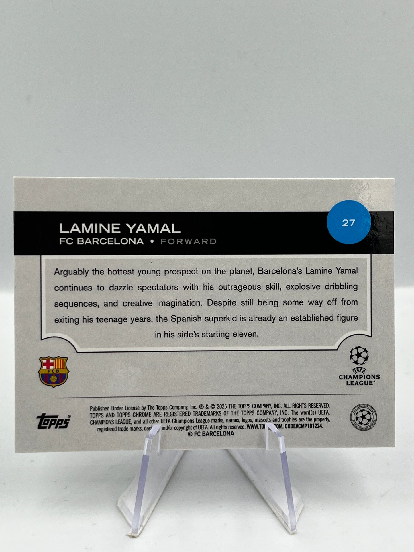 Topps Chrome UCC 24/25 Lamine Yamal Barcelona Future Stars #27