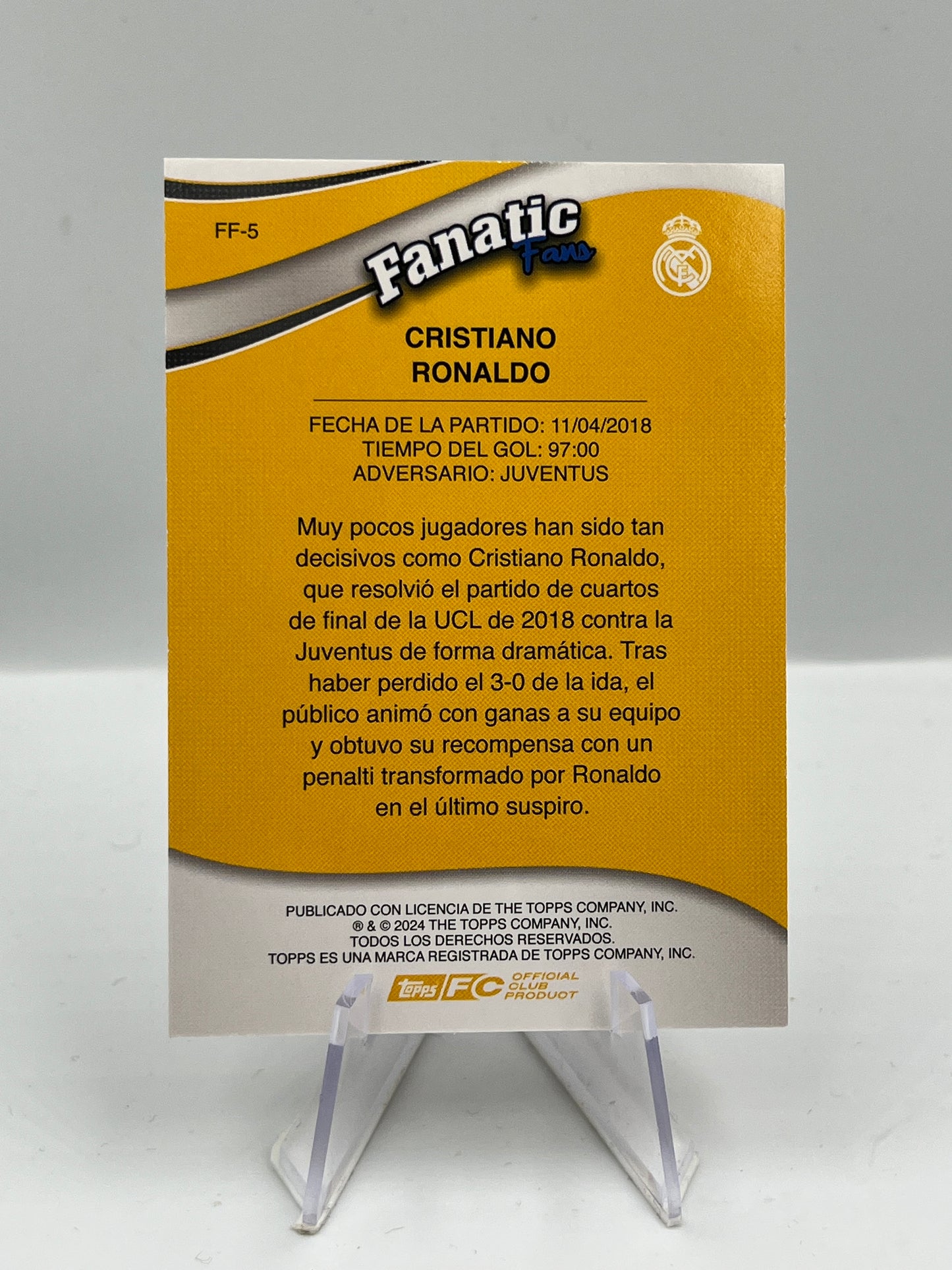 Cristiano Ronaldo - Real Madrid - Fanatic Fans - #FF-5