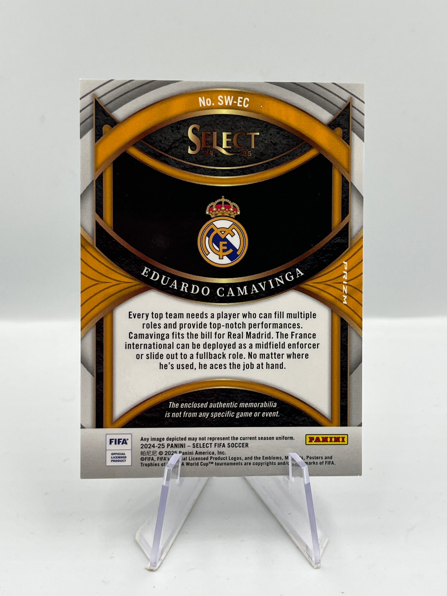Eduardo Camavinga - Real Madrid - Player Worn Relic - #SW-EC