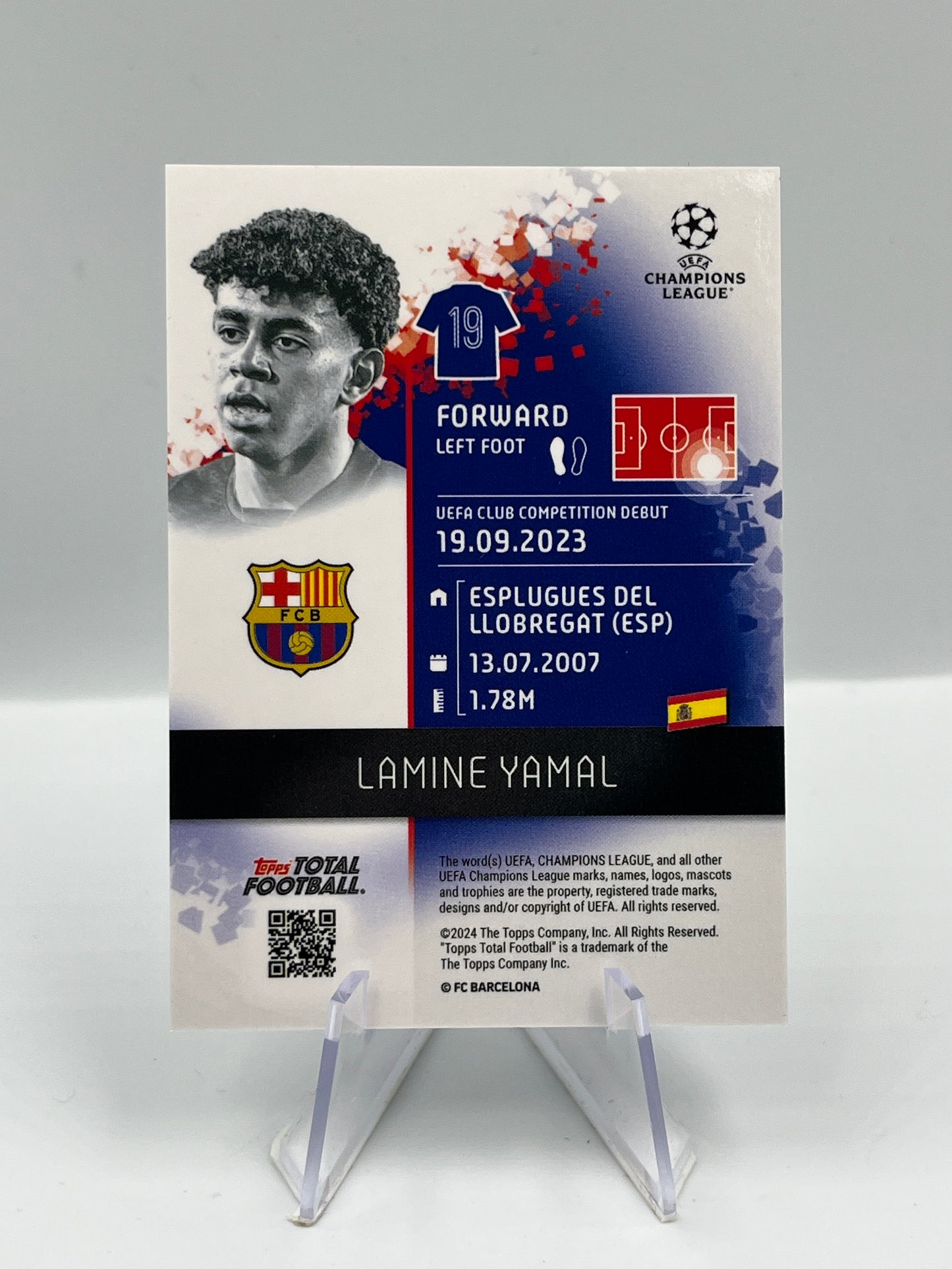 Topps Total Football 24/25 Lamine Yamal Barcelona Limited Edition 69/75