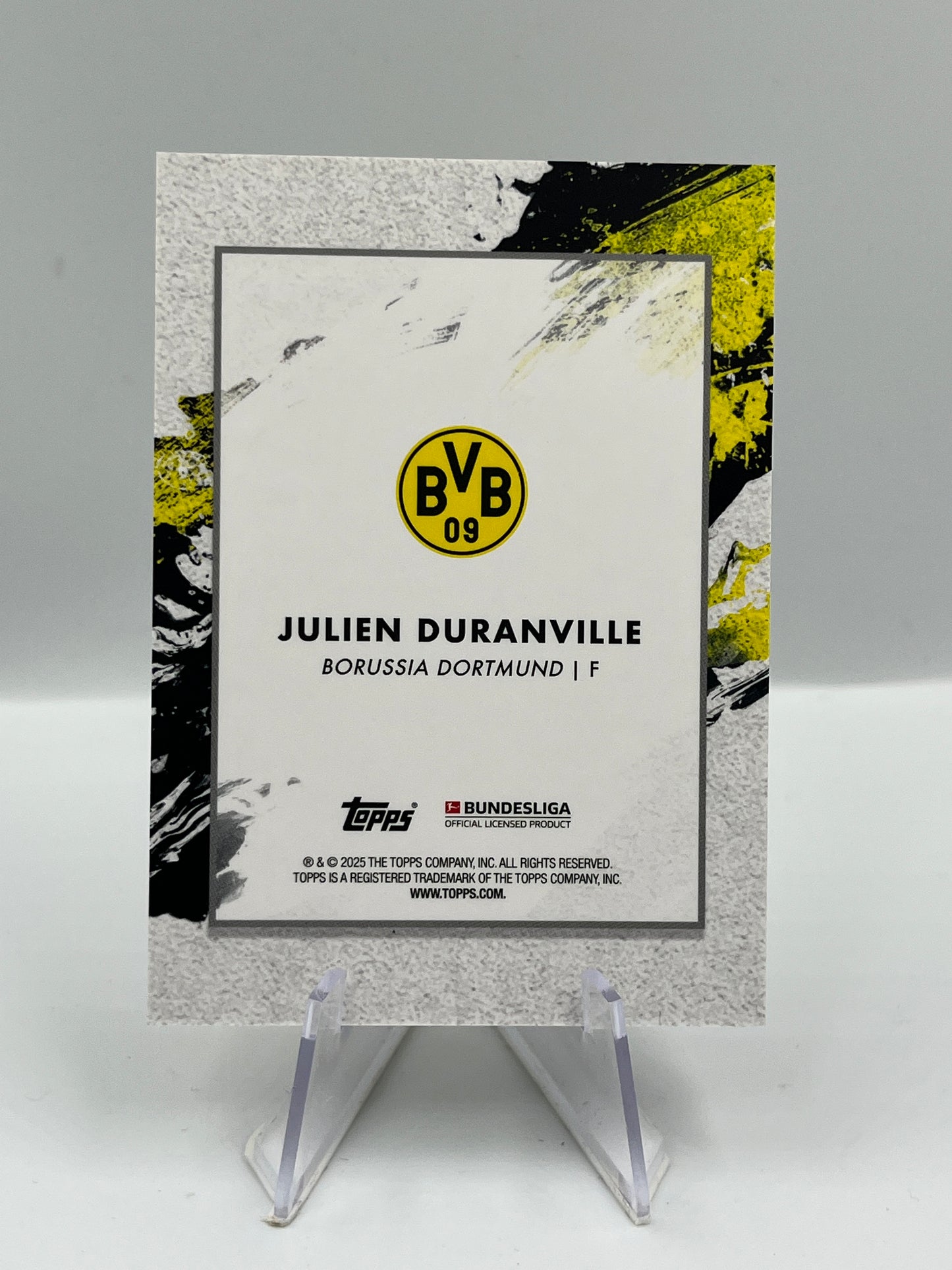 Topps Inception Bundesliga 24/25 Julien Duranville Borussia Dortmund Star Quality 12/25