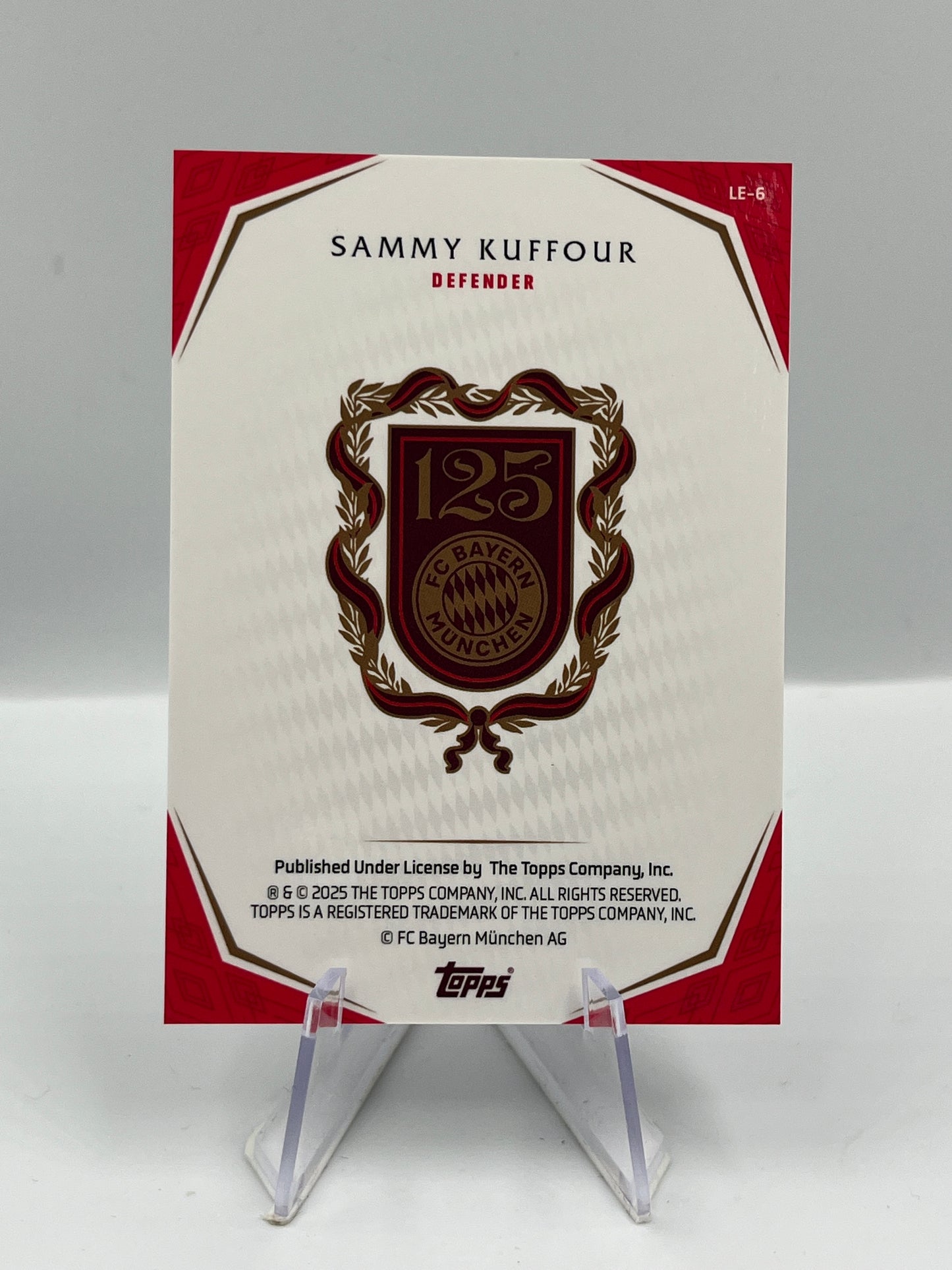 Topps 125 Jahre Bayern München Sammy Kuffour Legends 14/33 #LE-6