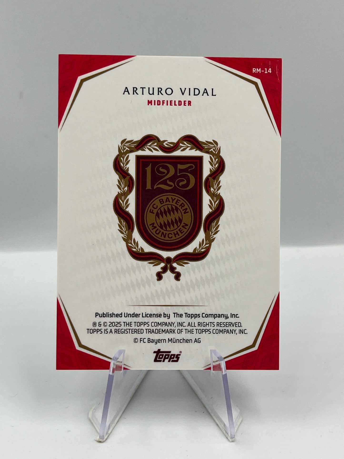 Topps 125 Jahre Bayern München Arturo Vidal Rekordmeister 90/99 #RM-14