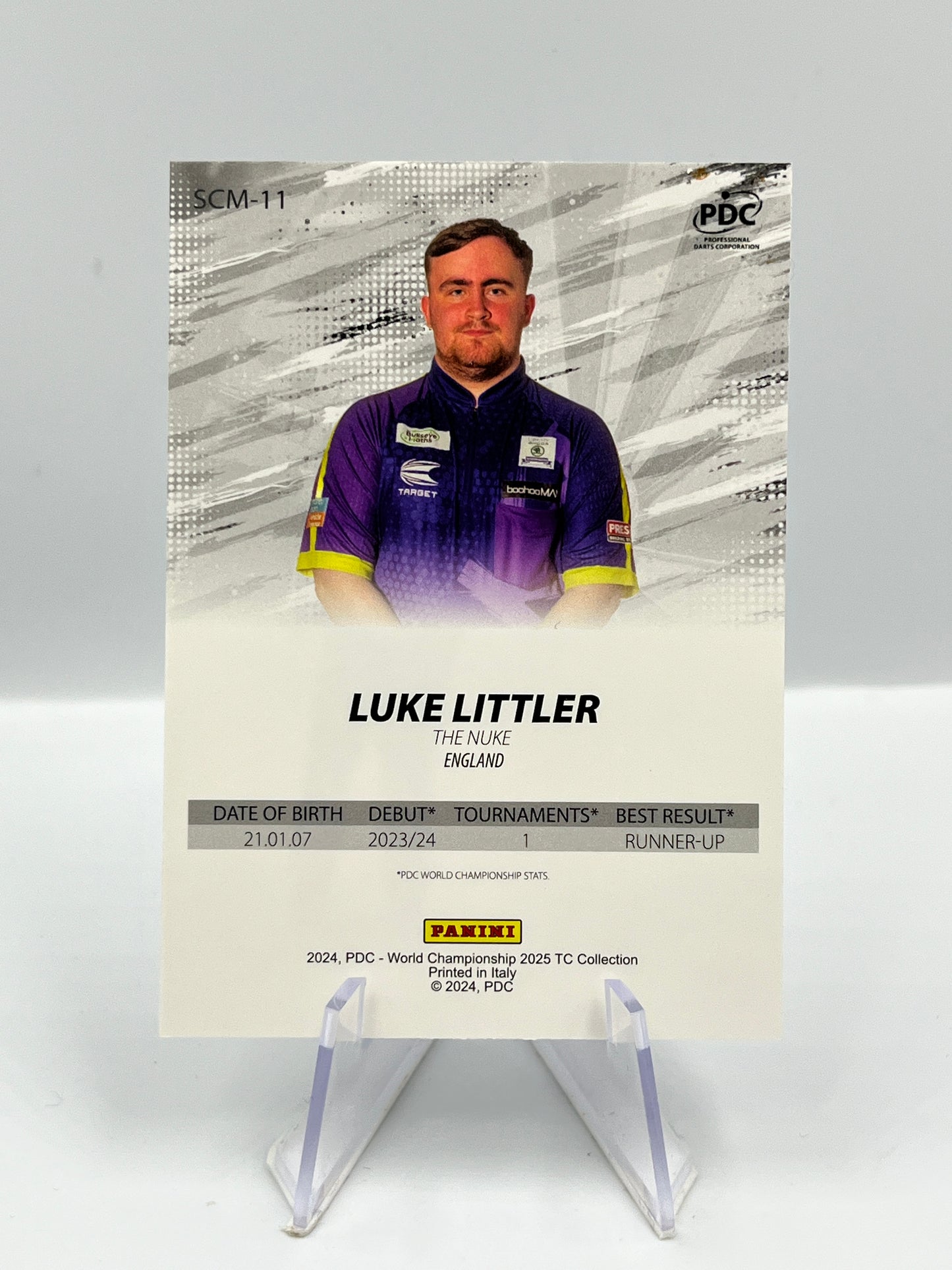 Panini 1st Edition 2025 Luke Littler Scoring Machine #SCM-11