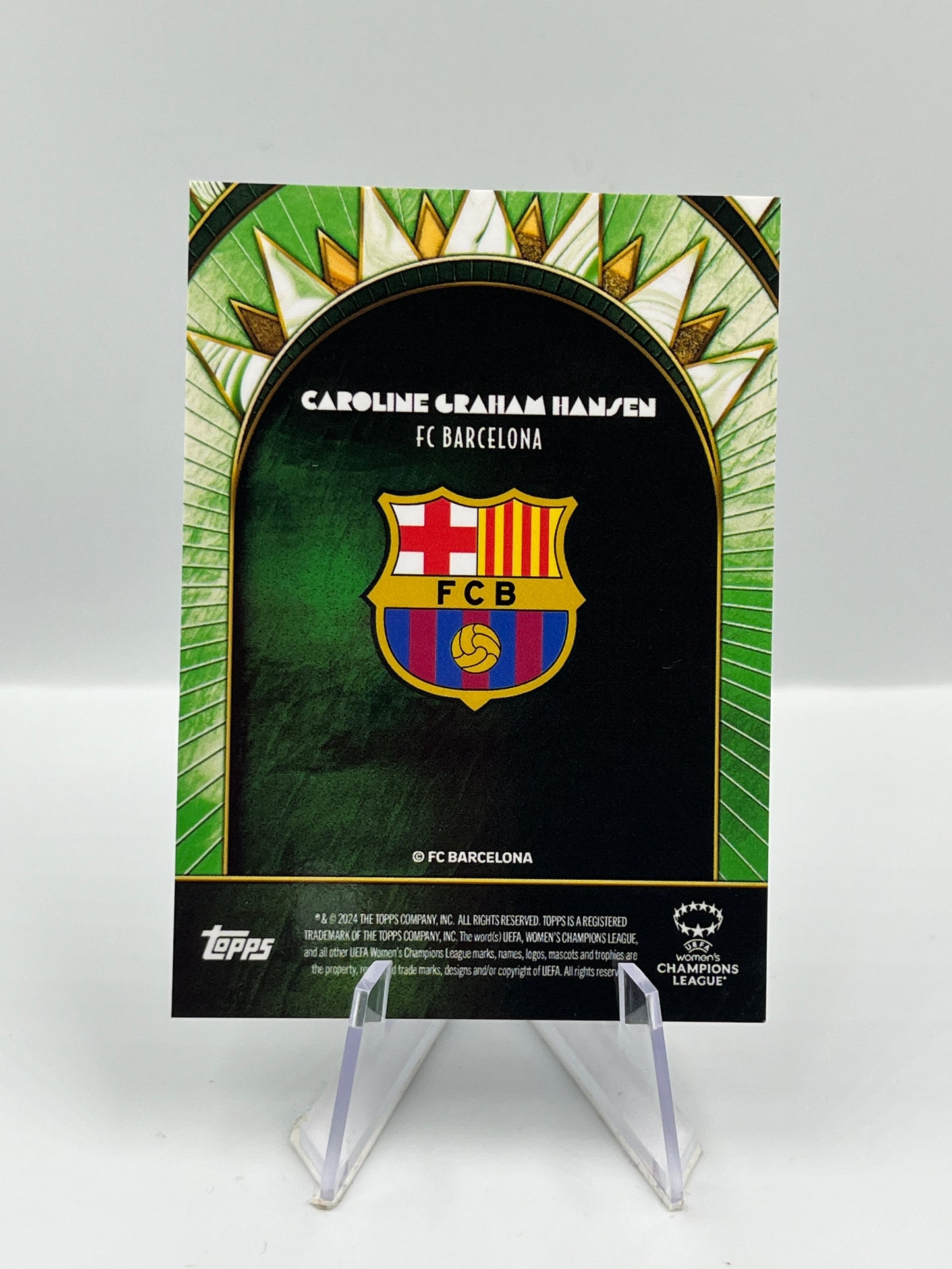 Topps Deco UCC 24/25 Caroline Graham Hansen Barcelona Green Auto 93/99
