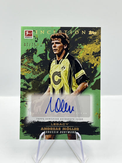 Topps Inception Bundesliga 24/25 Andreas Möller Borussia Dortmund Autograph 47/75