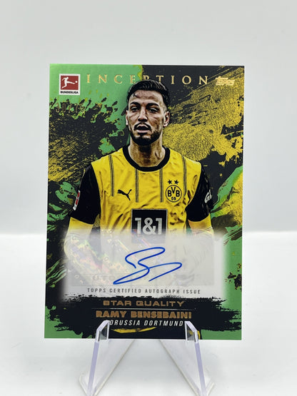 Topps Inception Bundesliga 24/25 Ramy Bensebaini Borussia Dortmund Autograph 30/75