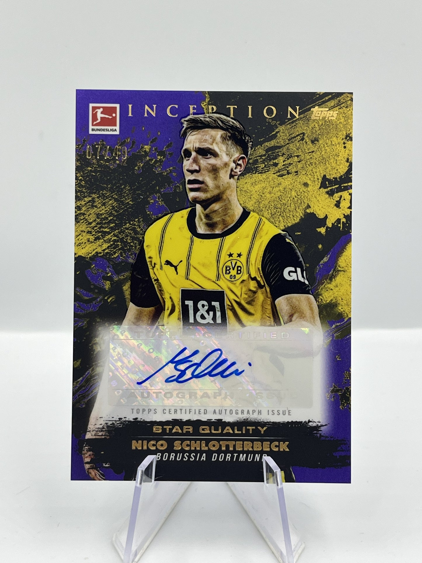 Topps Inception Bundesliga 24/25 Nico Schlotterbeck Borussia Dortmund Autograph 07/49