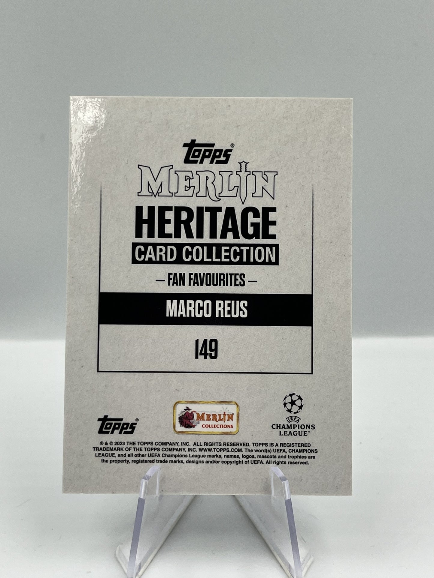 Topps Merlin Heritage 23/24 Marco Reus Borussia Dortmund Fan Favourites Auto 34/49