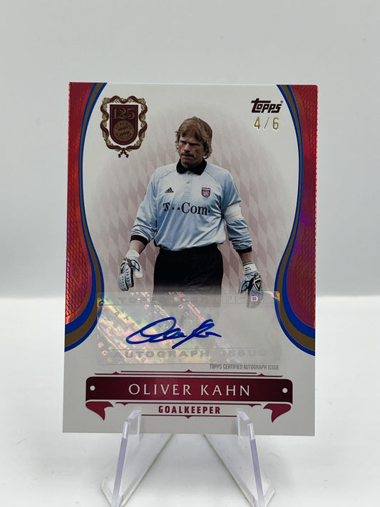 Topps 125 Jahre Bayern München Oliver Kahn Legends Autograph 4/6 #LEA-OK