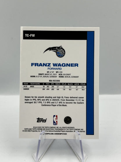 Franz Wagner - Orlando Magic - Topps Chrome - #TC-FW