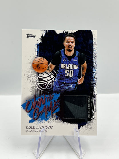 Cole Anthony - Orlando Magic - Game Worn Patch - #OTGA-CA
