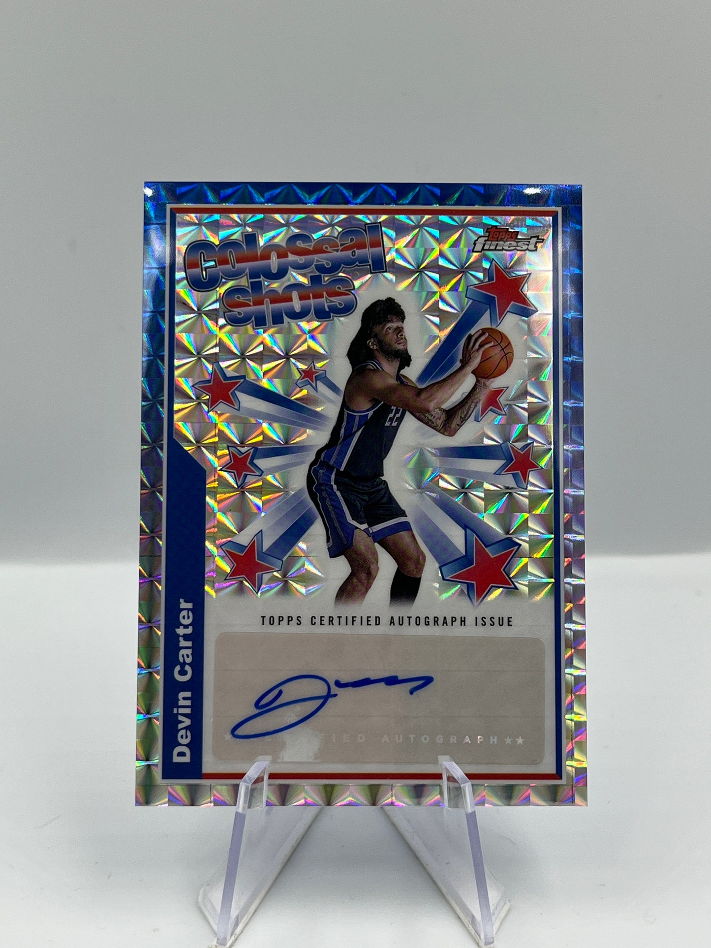 Devin Carter - Sacramento Kings - Colossal Shots Autograph - #BSA-DC