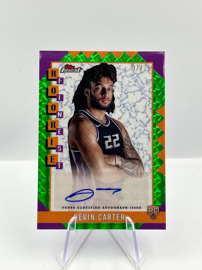 Devin Carter - Sacramento Kings - Rookie Finest Autograph - 37/75 - RC - #RFA-DC