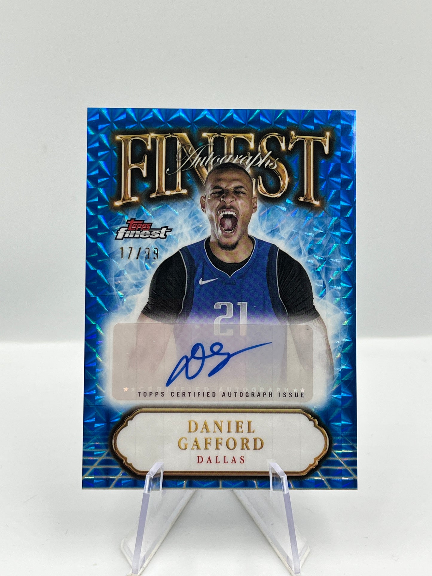 Daniel Gafford - Dallas Mavericks - Finest Autograph - 17/99 - FA-DG