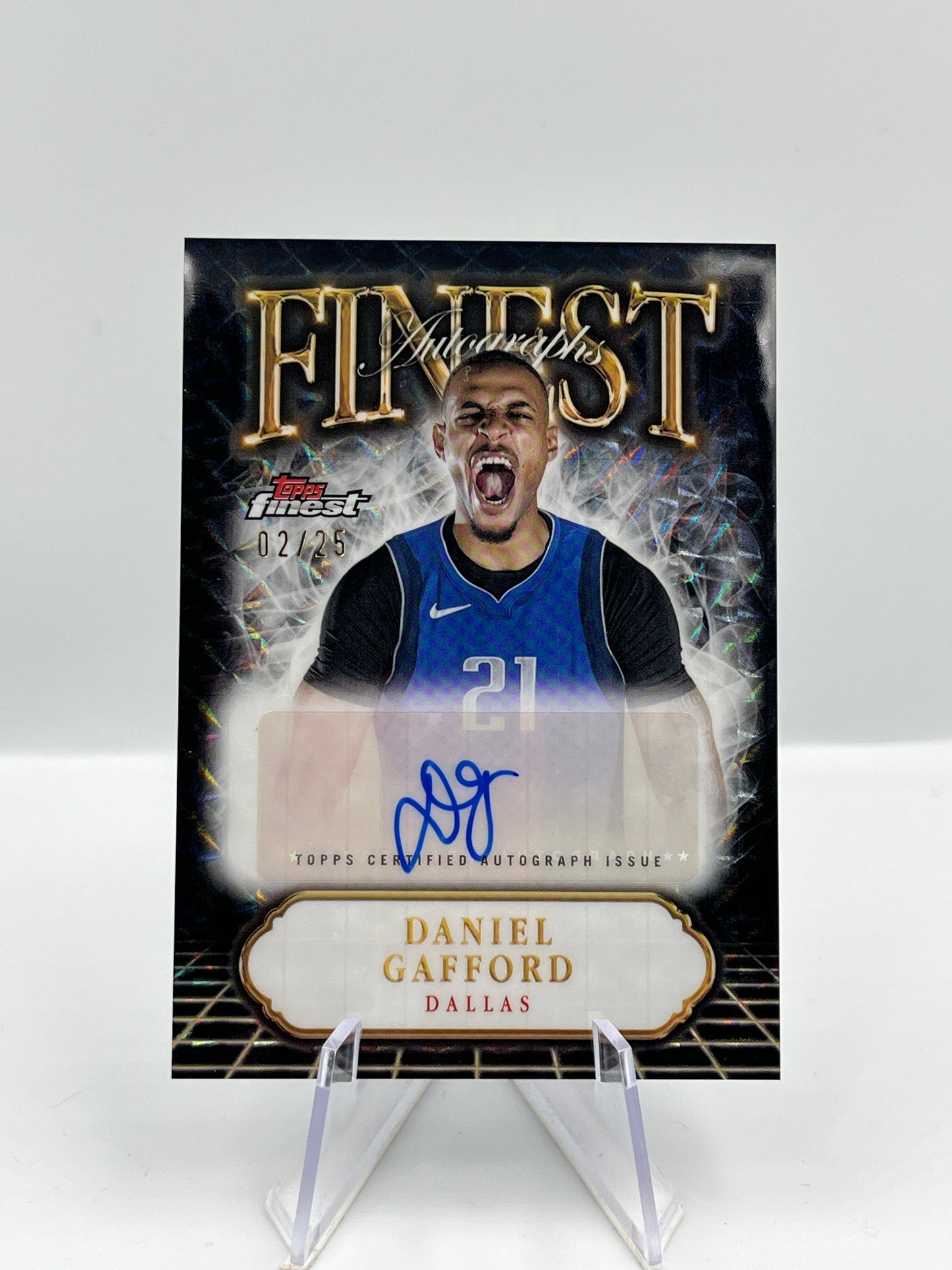 Daniel Gafford - Dallas Mavericks - Finest Autograph - 02/25 - FA-DG