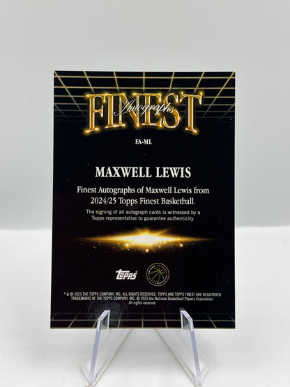 Maxwell Lewis - Brooklyn Nets - Finest Autograph - 22/50 - FA-ML