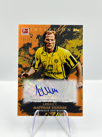 Topps Inception Bundesliga 24/25 Matthias Sammer Borussia Dortmund Autograph 23/25