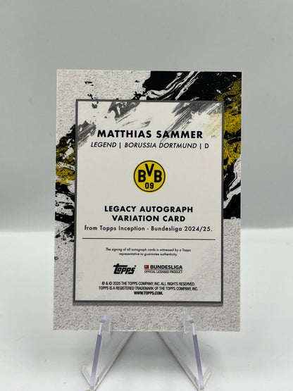 Topps Inception Bundesliga 24/25 Matthias Sammer Borussia Dortmund Autograph 23/25