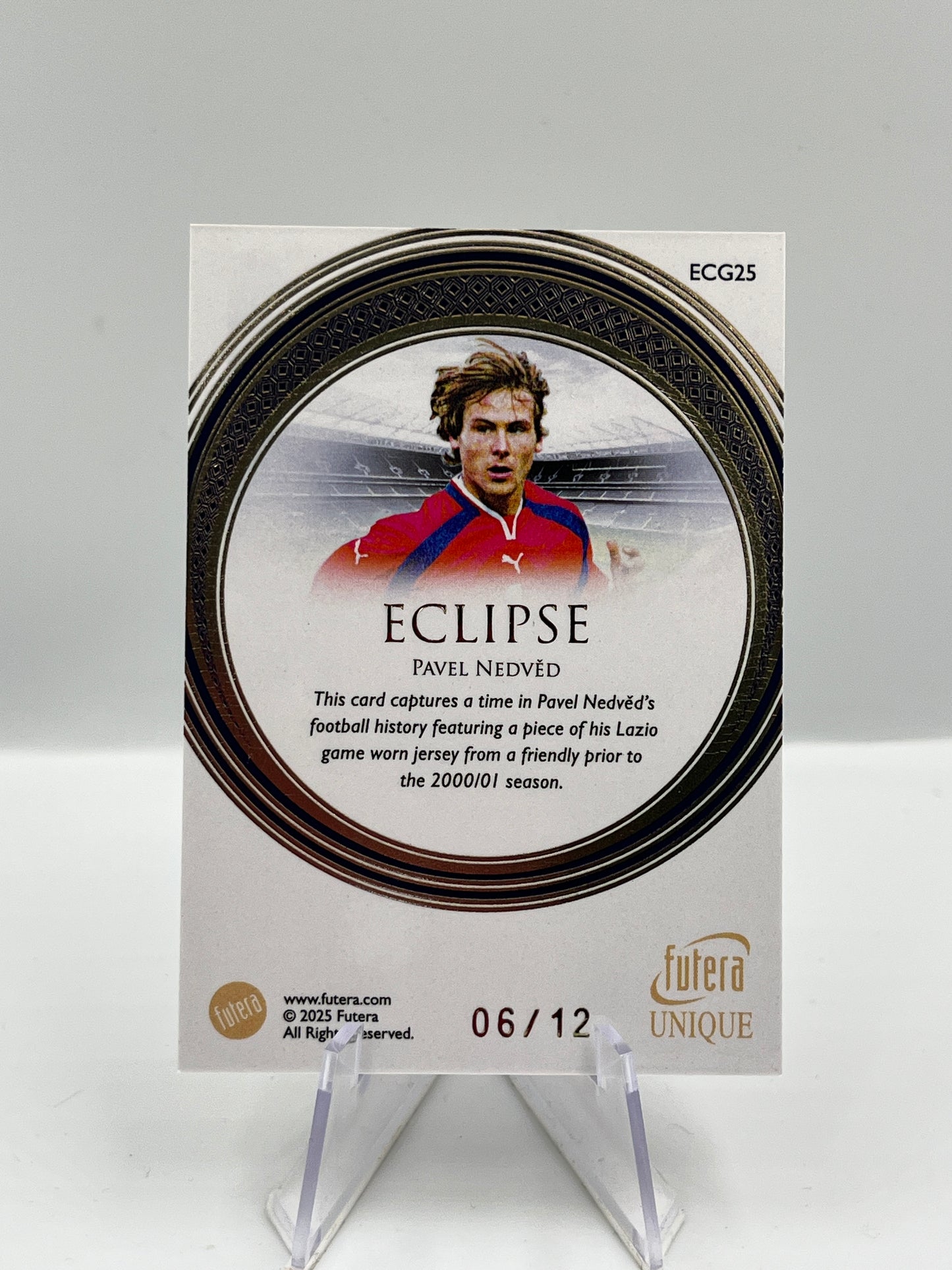 Futera Unique 2025 Pavel Nedved Tschechien Game Worn Relic 06/12 #ECG25
