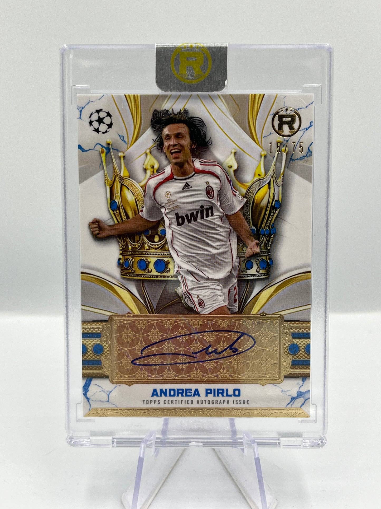 Topps Reverence UCC 24/25 Andrea Pirlo AC Milan Crowned Legend Autograph 15/75 #CLA-AP