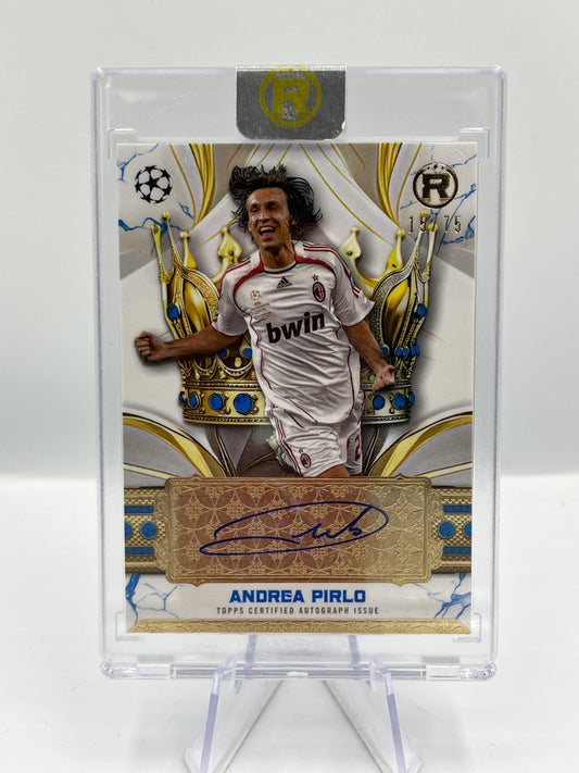 Topps Reverence UCC 24/25 Andrea Pirlo AC Milan Crowned Legend Autograph 15/75 #CLA-AP