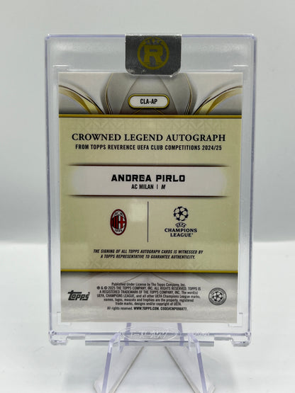 Topps Reverence UCC 24/25 Andrea Pirlo AC Milan Crowned Legend Autograph 15/75 #CLA-AP