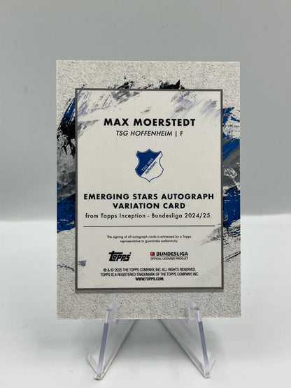 Topps Inception Bundesliga 24/25 Max Moerstedt TSG Hoffenheim Autograph RC 74/75