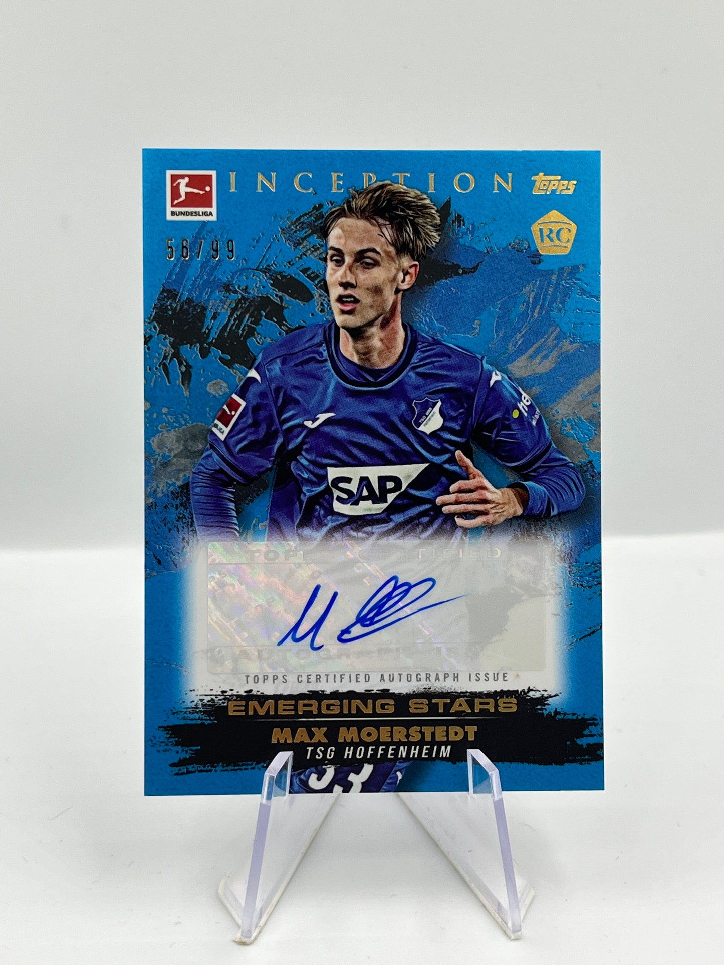 Topps Inception Bundesliga 24/25 Max Moerstedt TSG Hoffenheim Autograph RC 56/99