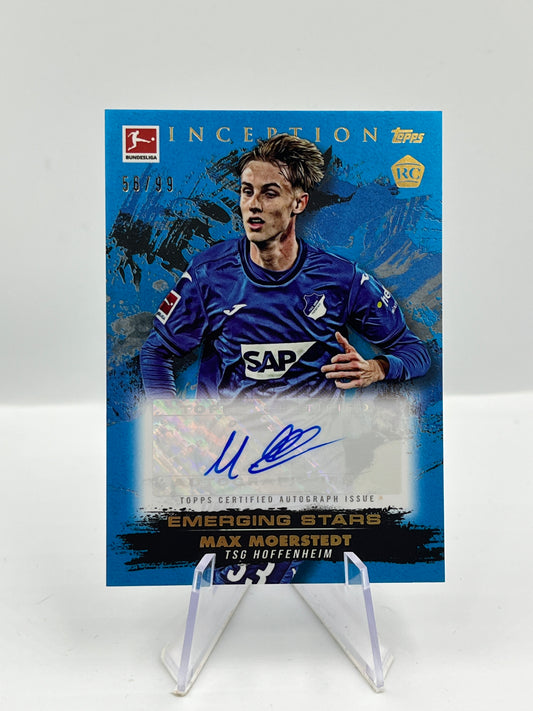 Topps Inception Bundesliga 24/25 Max Moerstedt TSG Hoffenheim Autograph RC 56/99