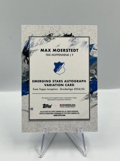 Topps Inception Bundesliga 24/25 Max Moerstedt TSG Hoffenheim Autograph RC 56/99