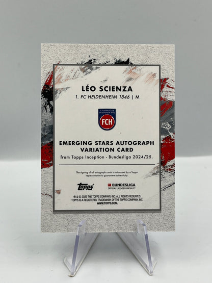 Topps Inception Bundesliga 24/25 Leo Scienza Heidenheim Autograph RC 98/99