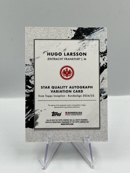 Topps Inception Bundesliga 24/25 Hugo Larsson Eintracht Frankfurt Autograph 3/5
