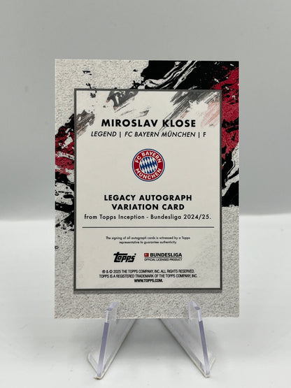 Topps Inception Bundesliga 24/25 Miroslav Klose Bayern München Autograph 25/25