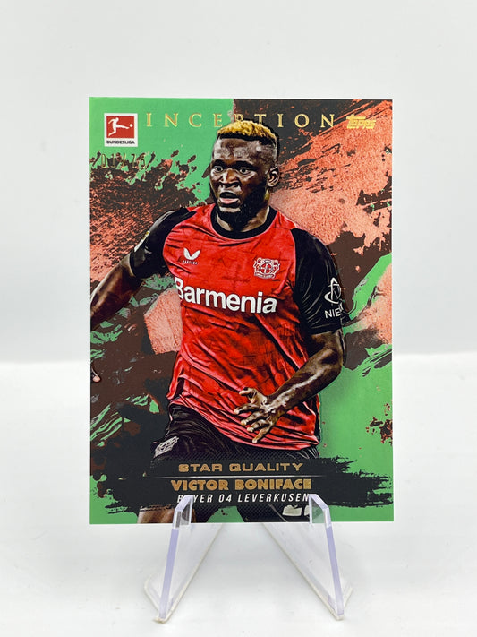 Topps Inception Bundesliga 24/25 Victor Boniface Bayer Leverkusen Star Quality 01/75