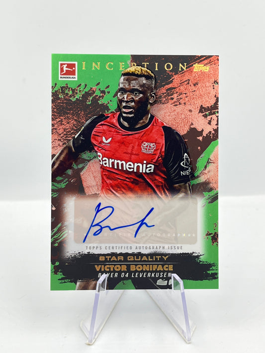 Topps Inception Bundesliga 24/25 Victor Boniface Bayer Leverkusen Autograph 43/75