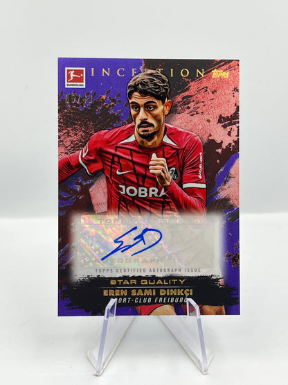 Topps Inception Bundesliga 24/25 Eren Sami Dinkci SC Freiburg Autograph 05/49