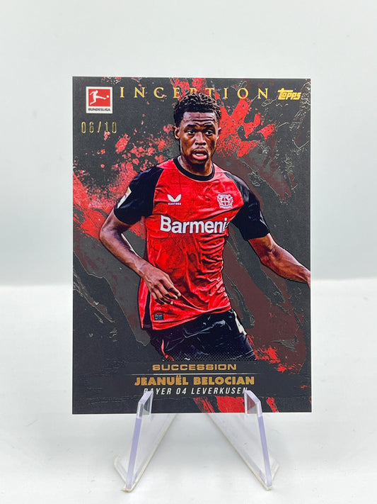 Topps Inception Bundesliga 24/25 Jeanuel Belocian Bayer Leverkusen Succession 06/10